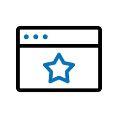 Star Browser Icon With White Background