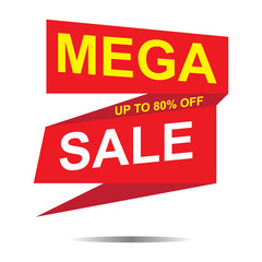 Sale banner. Vector illustration modern template design for web