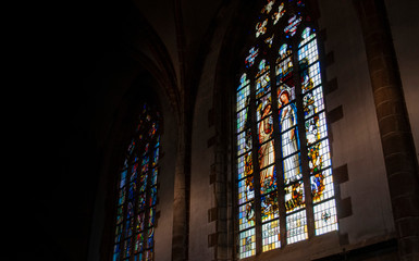 Fototapeta na wymiar Church stained glass window