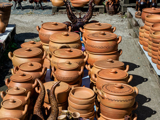Pottery market Tonwaren Erzeugung