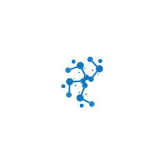 Molecule vector illustration design