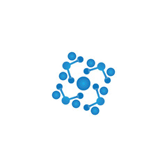 Molecule vector illustration design