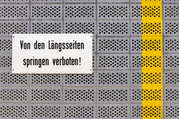 Springen verboten