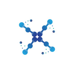 Molecule vector illustration design