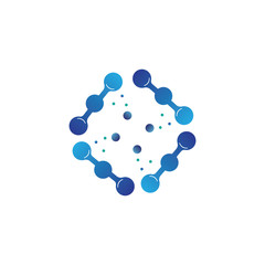 Molecule vector illustration design