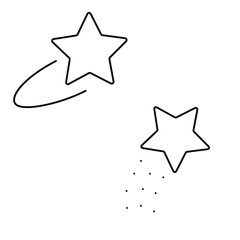 Obraz premium Set icons. Star line icon