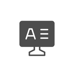Fototapeta premium Copywriting or text content glyph icon
