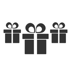 christmas gifts vector simple illustration isolated on white background