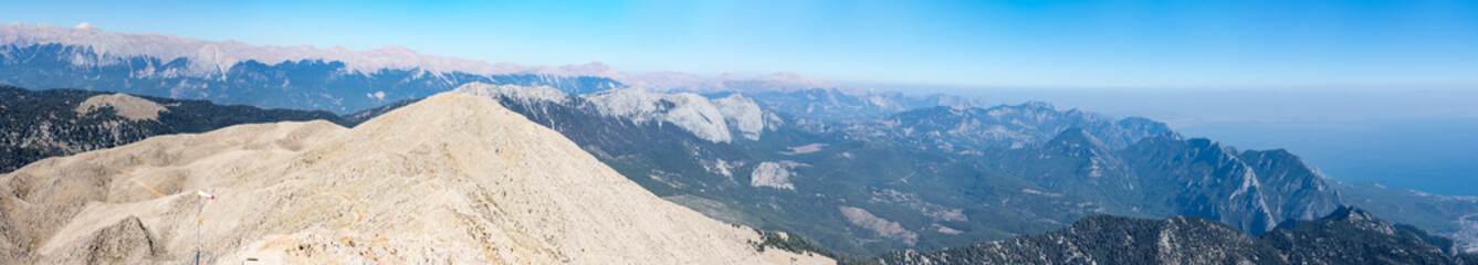 Panoramic view from the peak of Tahtali