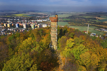 Historical observation tower in Krnov - Cvilin, Czech Republic