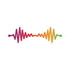 SOUND WAVE LOGO TEMPLATE VECTOR ICON ILLUSTRATION