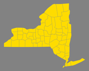 Karte von New York