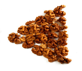 pile of raisins isolated on white background