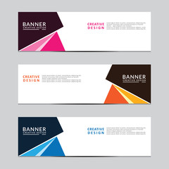 Fototapeta premium Vector abstract geometric design banner web template. Modern design. Vector illustration
