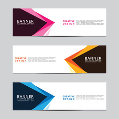 Naklejka premium Vector abstract geometric design banner web template. Modern design. Vector illustration