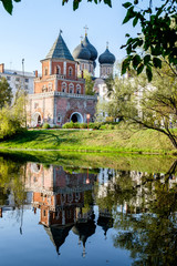 Fototapeta na wymiar Moscow, Izmailovo, Silver-Grape Pond and recreation zone 