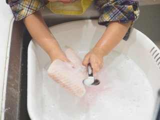 初めての皿洗い