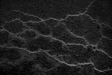 black old wall cracked concrete background / abstract black texture, vintage old background