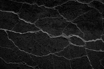 black old wall cracked concrete background / abstract black texture, vintage old background