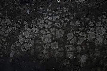 asphalt in cracks texture / abstract background cracks on asphalt road