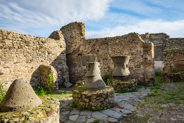 Pompeii Naples Italy, along with Herculaneum and many villas in the surrounding area (e.g. at...