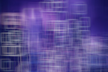 Fototapeta na wymiar blurred abstract / blue violet gradient background square bokeh, beautiful technological modern background, blurred lines abstract gray