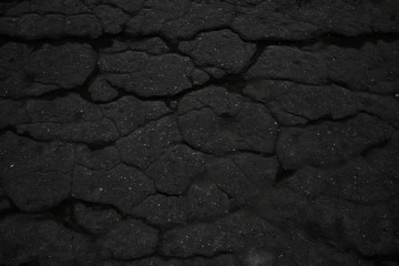 asphalt in cracks texture / abstract background cracks on asphalt road