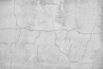 Obraz premium white wall cracks background / abstract white vintage background, texture old wall with cracks