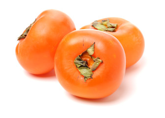 persimmon on a white background 