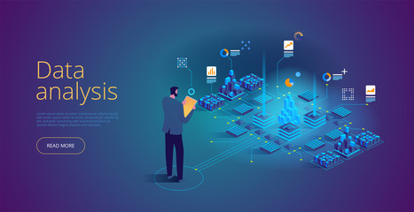 Vector isometric concept of Data analysis