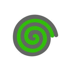 Turf Roll.Lawn roll icon in a flat style.Vector illustration.