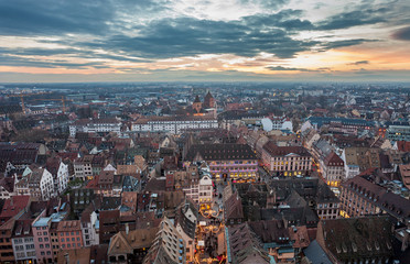 Strassburg from above - obrazy, fototapety, plakaty