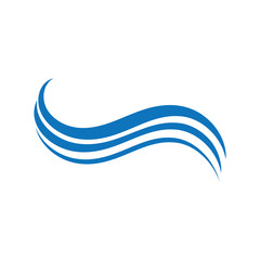 Water Wave symbol and icon Logo Template vector