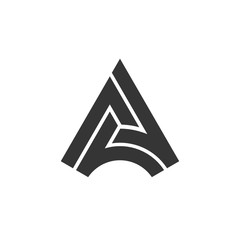 A Letter Logo Monogram Design Element Template
