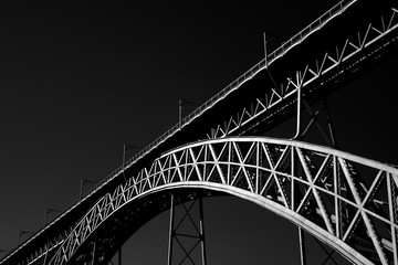 Oporto old iron bridge