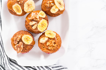 Baking banana bread