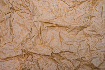 Close up crumpled creased paper old texture background