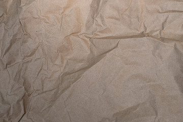 Close up crumpled creased paper old texture background