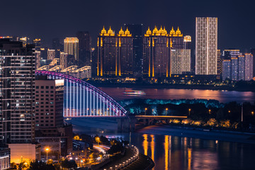 Cityscape of Wuhan city 