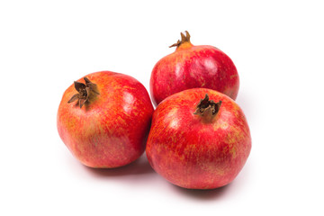 Fototapeta na wymiar Sweet pomegranate isolated on white background.