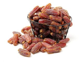 Dates on white background