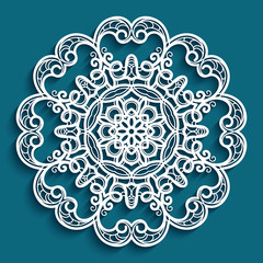 Round lace doily