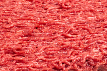 Chopped meat  isolated on white background.