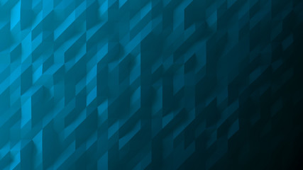 Abstract bright glitter blue background. Minimalistic design, creative concept. Blue,yellow and red diagonal lines & triangles.  Artificial intelligence. 3D illustration.