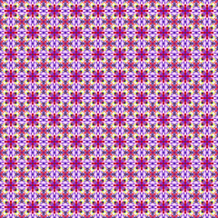 Pattern mandala kaleidoscope  Abstract geometric colorful seamless background . Cross repeated squares and blocks background.