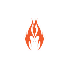 Fire flame vector illustration design template