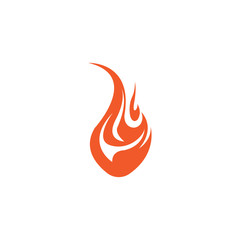 Fire flame vector illustration design template