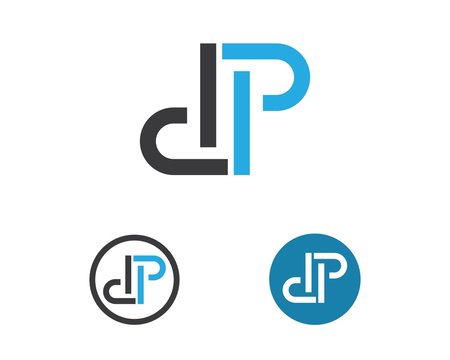 p letter logo icon illustration vector