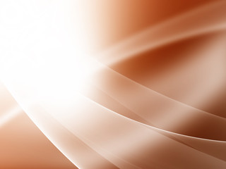  Abstract Orange Soft Waves Background