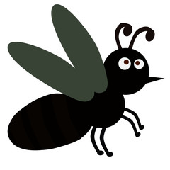 cute cartoon mosquito illustration
